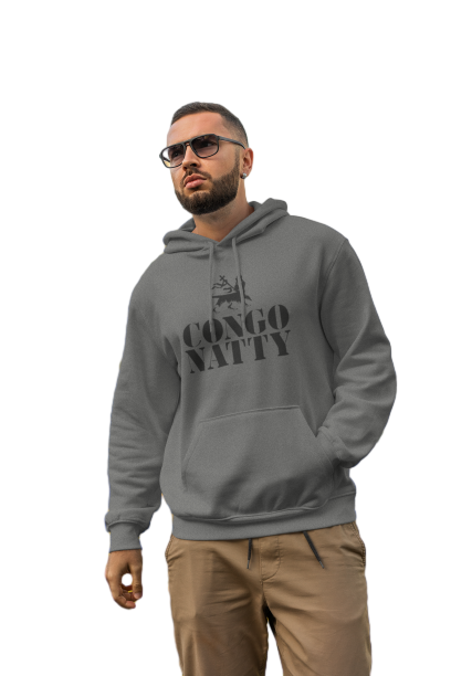 Congo Natty Horse Print Grey Hoodie